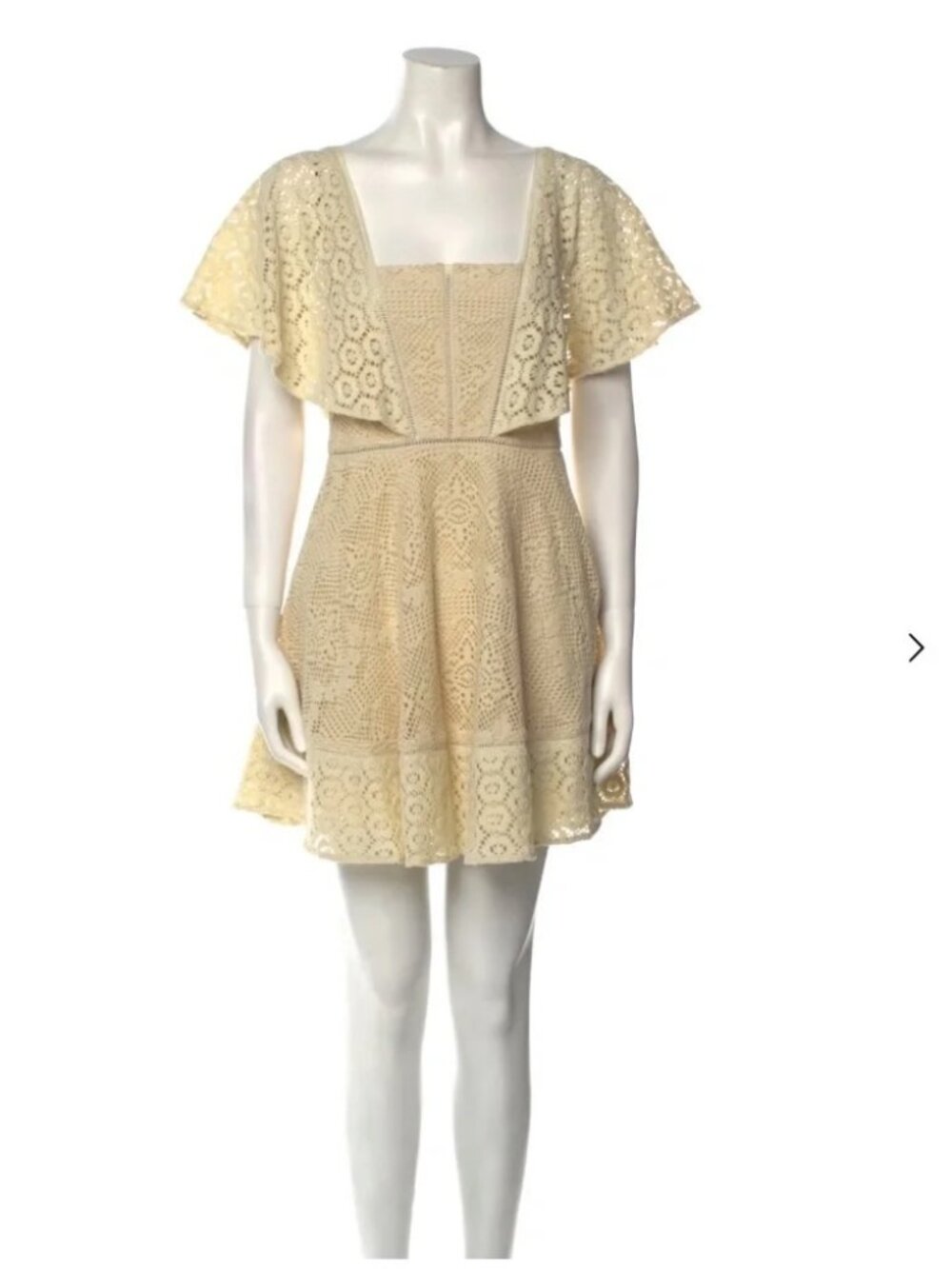 Jonathan Simkhai Lace Pattern Mini Dress